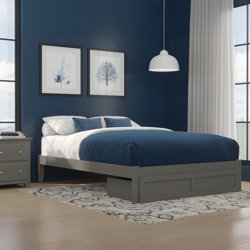 Aayanna Solid Wood Platform Storage Bed, Queen, Espresso