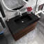 36 po Meuble-lavabo simple mural avec plateau-102693053