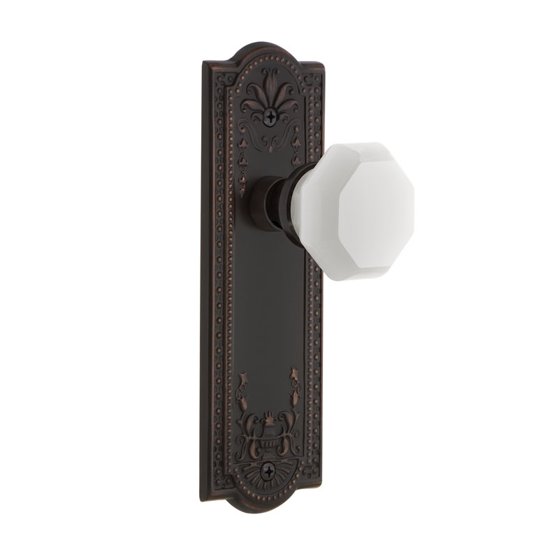 Assiette Meadows avec bouton de lait blanc Waldorf, Bronze intemporel