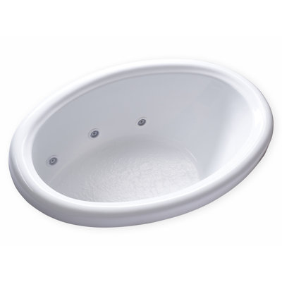 58'' x 39'' Drop-In Whirlpool Acrylic Bathtub