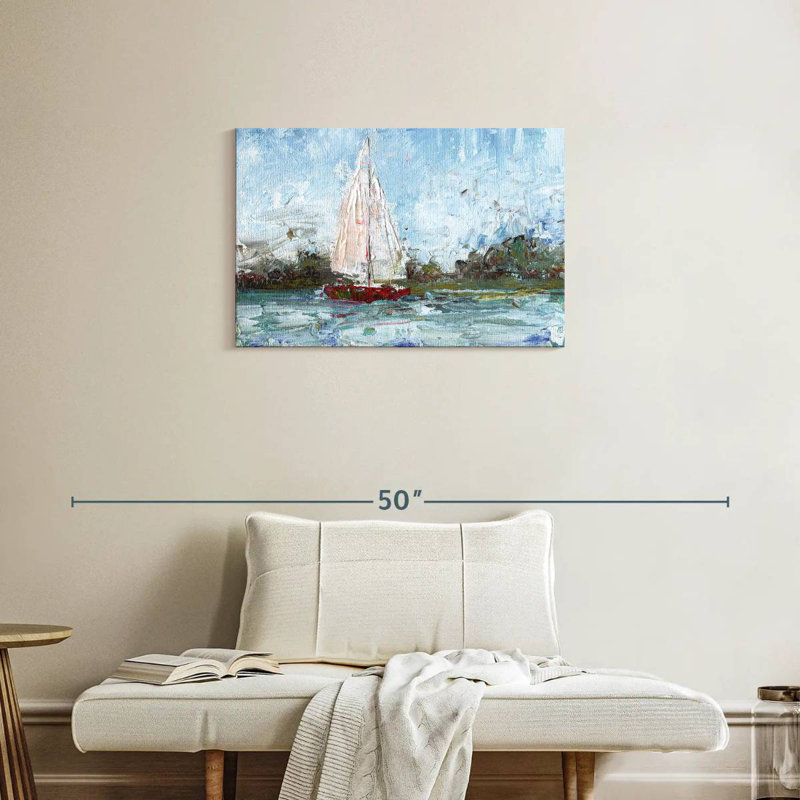 Mehar Here We Go A Sailing, 20" H x 30" W