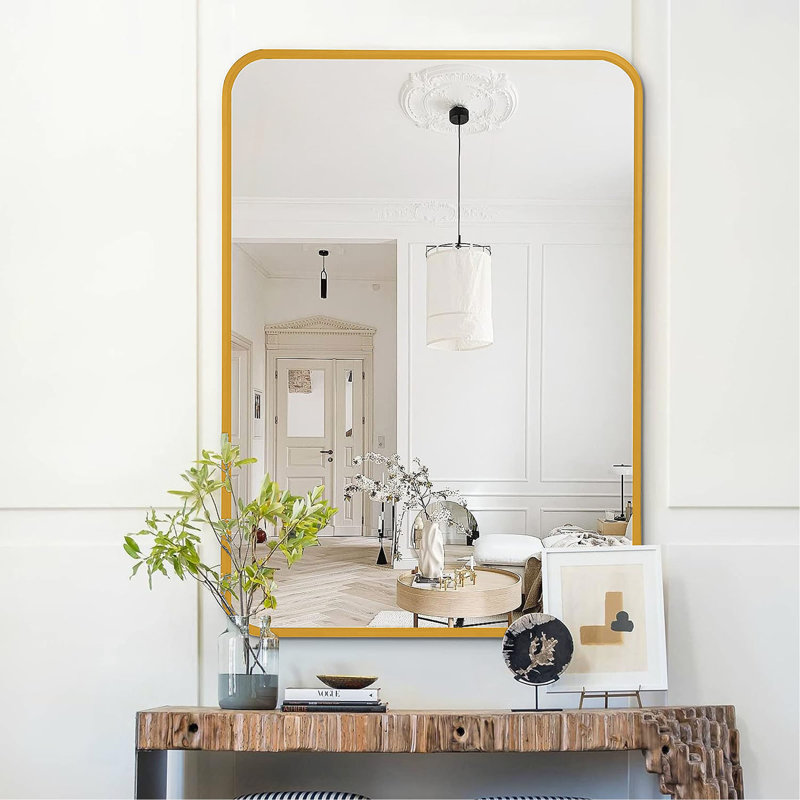 Miroir de salle de bain, Doré, 30 po x 22 po