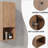 12" Bathroom Side Cabinet, Float Mounting Design