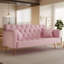 Canapé-lit 71 po convertible, canapé-lit en velours American Retro pour petits salons, chambres et bureaux-809606963