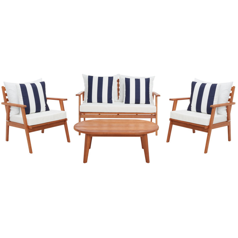 Acacia 4 - Person Patio Conversation Set with Cushions