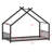 Kids Metal Bed Frame with Frame House Silhouette-129020732