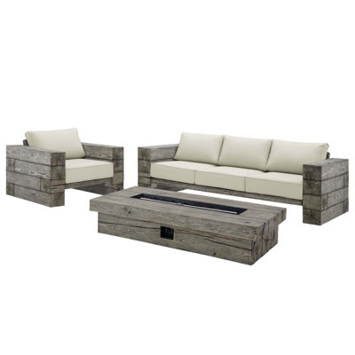 Ensemble de patio extérieur 3 pièces Manteo
