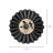 Scalloped Round Frame, Black - 3”