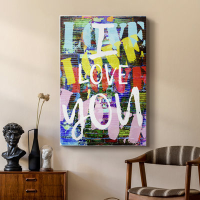 Graffiti Love II -Custom Wrapped Gallery Cavas