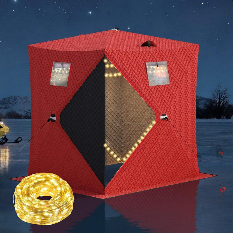 Abri de pêche Pop Up Ice, Rouge