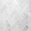 Asian Statuary 1x3 Herringbone Polished Marble Mosaic Tile