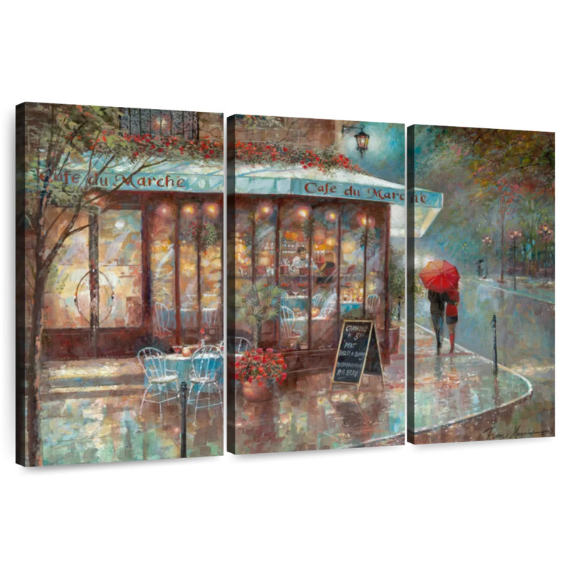 Sireci Cafe Du Marche, 42" H x 65" W