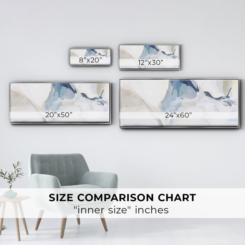 Fresh Air IV- Framed Canvas, 20" H x 50" W