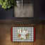 Tapis de sol anti-fatigue en forme d'étoile Gingham & Floral, par Nicole Tamarin, 30 po x 18 po