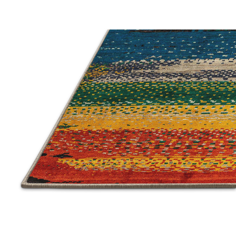 Monyca Abstract Indoor Rug, Rectangle 5' x 8'