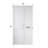 Arch Top White Primed 30"W X 80"H Solid Core Bi-Fold Closet Door With Installation Hardware Kit-117228060