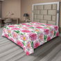 Floral vert / blanc / rose