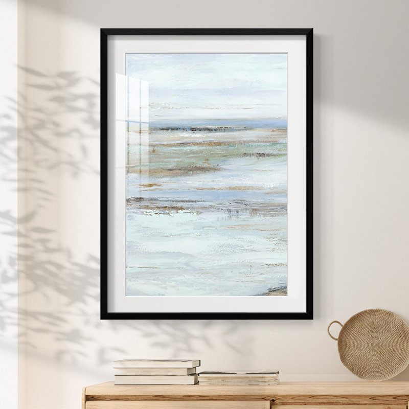«Mute Misty Marsh I», reproduction encadrée, H 28,5 po x l 20,5 po, Noir