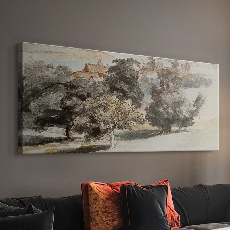 Série paysage - MCLX - Toile tendue avec châssis - Prêt à accrocher, H 16 po x l 40 po