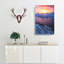 Sunset Over The Mountains In Norway In Abstract - Wrapped Canvas-55341622