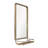 Metal Framed Wall Mirror with Shelf-1696030118
