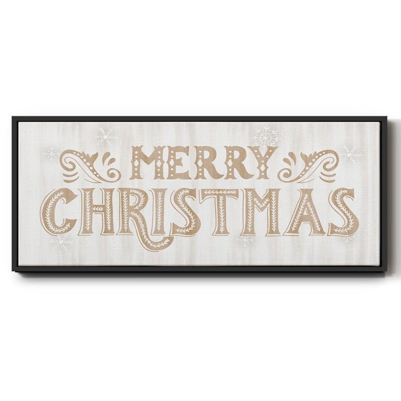 Merry Christmas- Framed Canvas