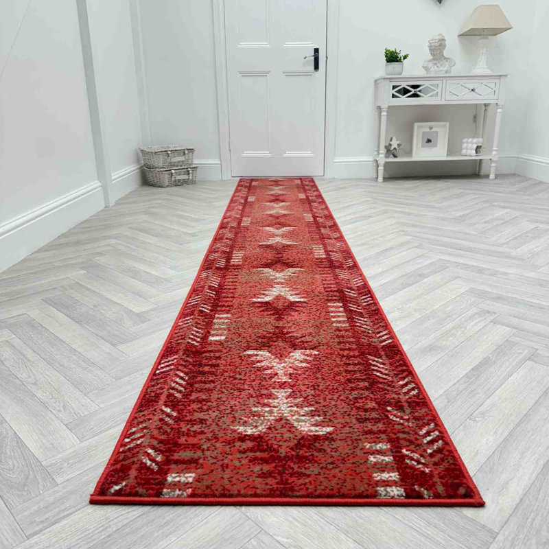 Runner Geometric Area Rug, Runner 60 x 150 cm