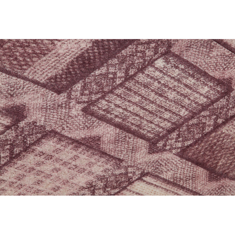 Premium Hall Carpet, 3.3 x 6.6 Feet, 100% Polyester, 0.3 in Pile Height | Antibacterial, Non-Slip Underside, Machine Washable | Elegant 3D Digital Print Design, Perfect for Entryways & Living Rooms