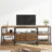 Modern-Industrial TV Stand with 2 Fabric Drawers, Entertainment Center for TVs Up to 75", Media Console with Storage Shelves, Open Design & Metal Frame-1215067922-1215067920