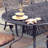 Yates Oval Powder Coated Aluminum Outdoor Dining Table-16543721
