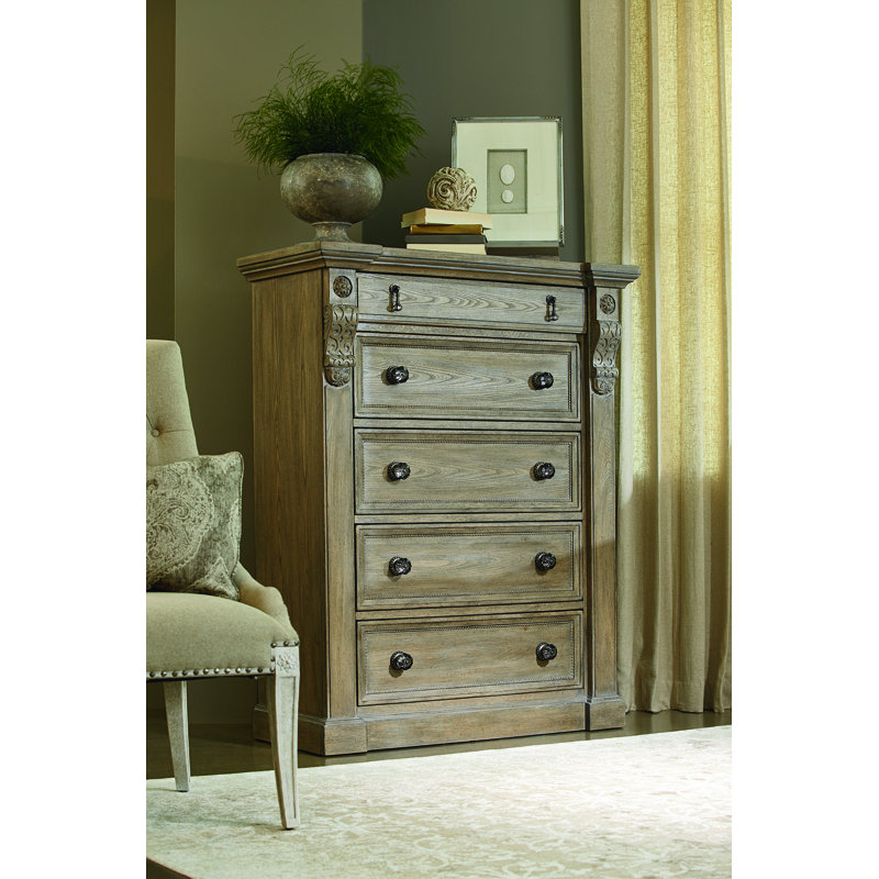 Cirrus Beige Linen Upholstered Wood Side Chair with Nailhead Trim