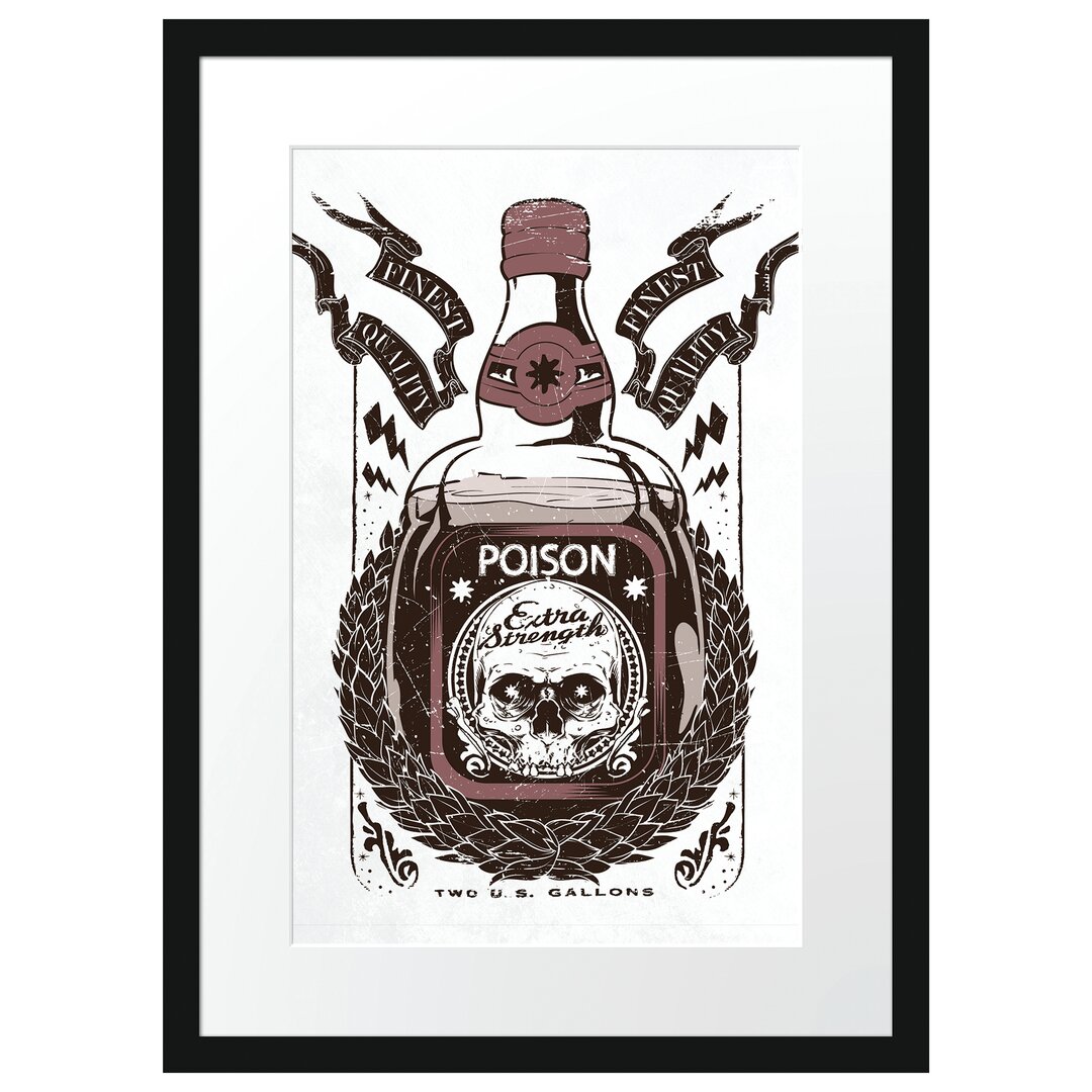 Gerahmtes Poster Poison Light