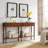 Coastal Solid Wood Double Hall Console Table-1963556831