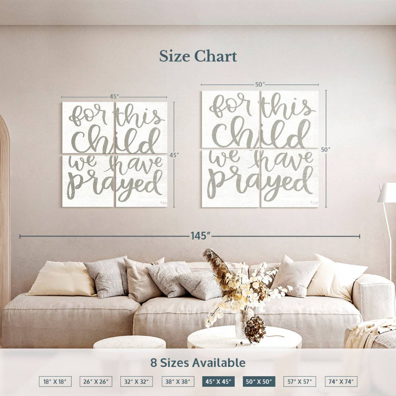 For this Child We Have Prayed, 50" H x 50" W