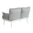 Loveseat And Table Set With Hand-Woven Rope-1622973567-1622973566