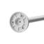 L-Shaped Telescopic Shower Curtain Rail, Adjustable 1400-2600mm-22862172