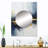 Blue and yellow marble storm IV - Abstract Painting Mirror, Modern Unique Wall Mirror, Printed Metal Art-774158136
