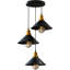 3 - Light Black Cone Pendant