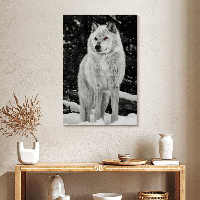 Brampt Wolf Amber Eyes, 24" H x 16" W