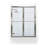 Newport Series 55" W x 57" H Sliding Framed Tub Door-17920926-17920929