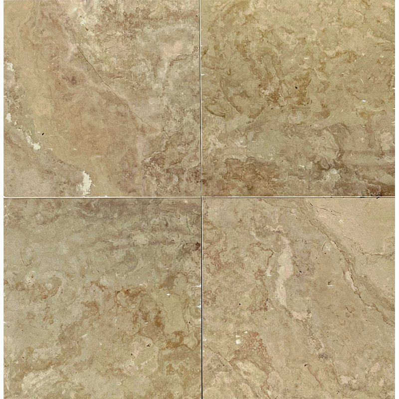 Savanah Brown 12" x 12" Marble Field Tile