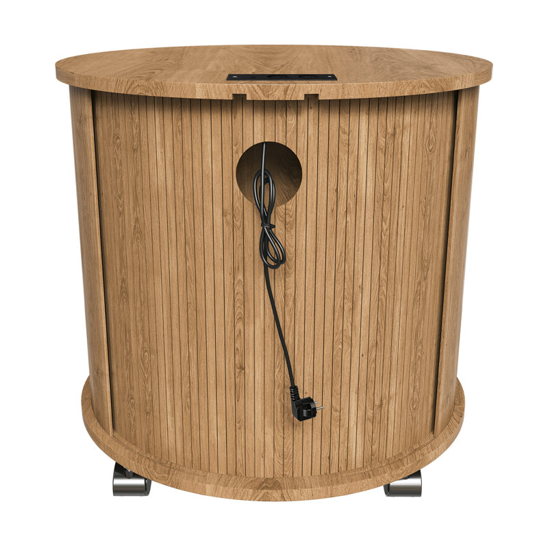 60 cm W Bedside Table, Oak