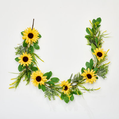 60'' in. Faux Sunflower Garland