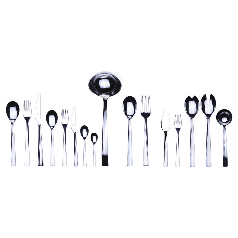 Elica Flatware Set - 126 Pieces - Stainless Steel