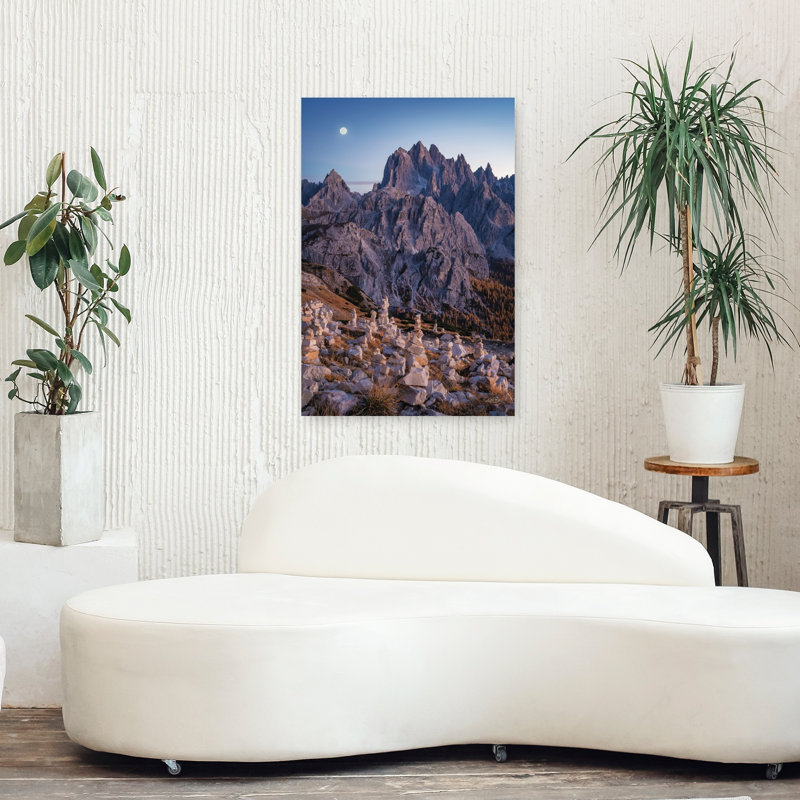Cairns at Mordor, art contemporain contemporain, paysage abstrait, H 36 po x l 24 po