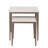 Set Of 2 Iron Nesting Tables With Porcelain Tops