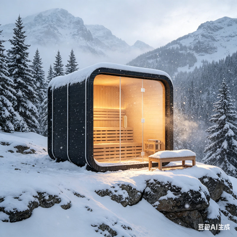 Smartmak® Outdoor Steam Sauna for 4 Person, Canadian Helmock Saunas Spa, Traditional Barrel Wooden Sauna with ETL-Certified 6KW Stove, 0-195℉ (82.68”x 70.87”x 86.61”,Helmock)