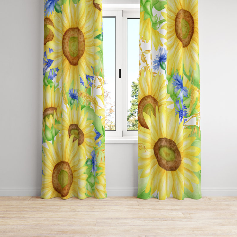 Semi Sheer Curtain Pair, 20" W x 52" L