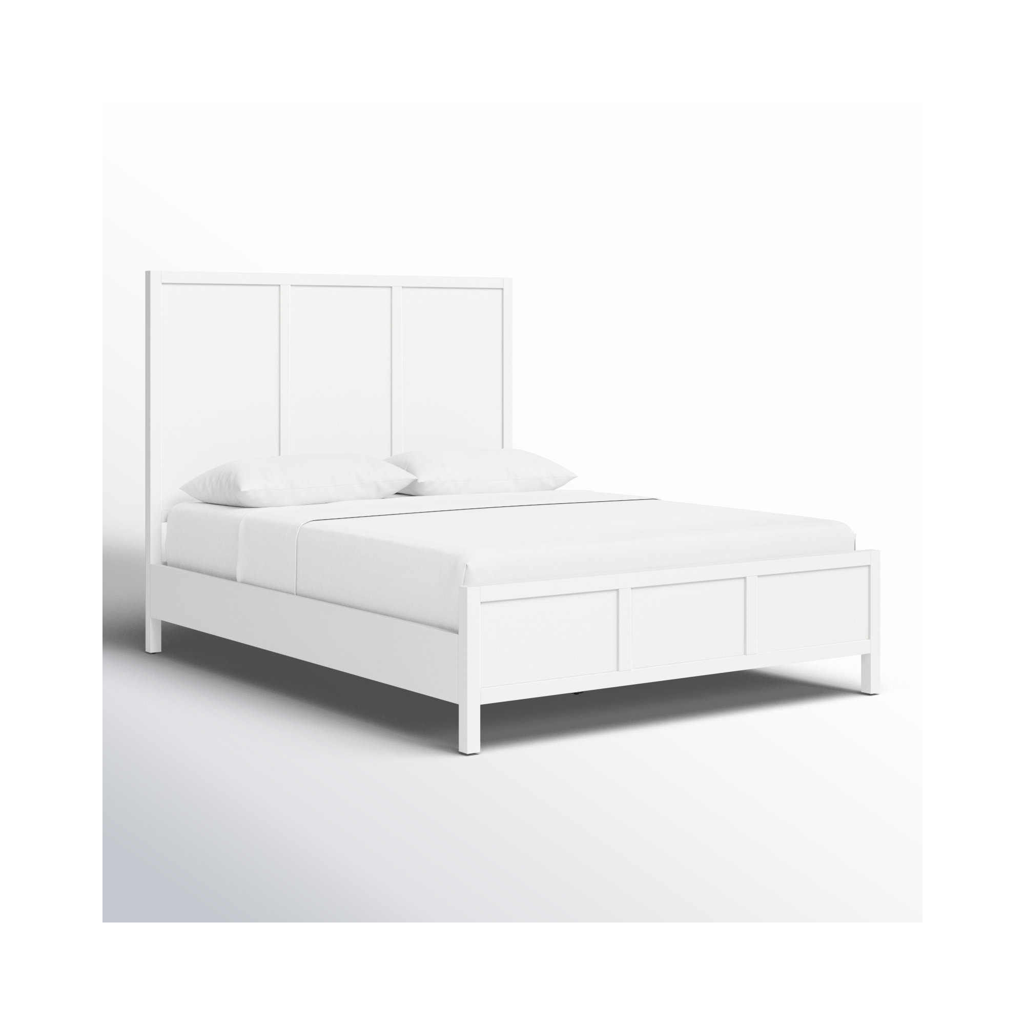 Elin Queen Platform Bed, White