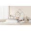 Grand lit plateforme en bois avec garde-corps et 2 tiroirs-486560533